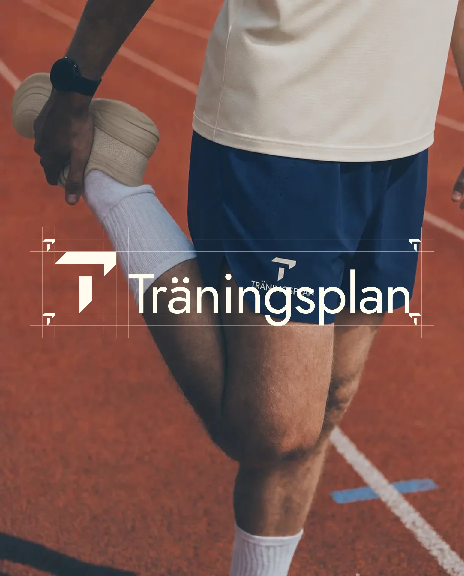 Träningsplan-shortsona på löparbana